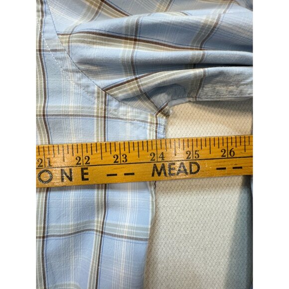 Eddie Bauer Authentic Outdoor Outfitter Men's Button Down Shirt Sz LT Light Blue - Picture 9 of 11